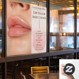 Customize Botox Lip Filler Cosmetology Beauty Window Cling