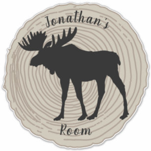 Customize Boys Bull Moose Animal Nature Rustic Boy