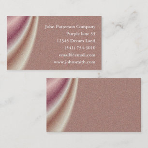 Customize brown abstract draping Business Card