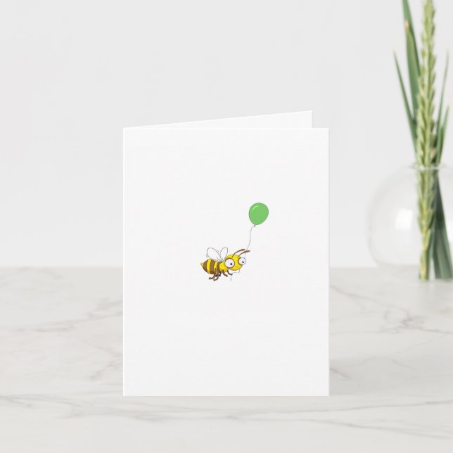 Customize Bumble bee Birthday. Birthday Card (Front)