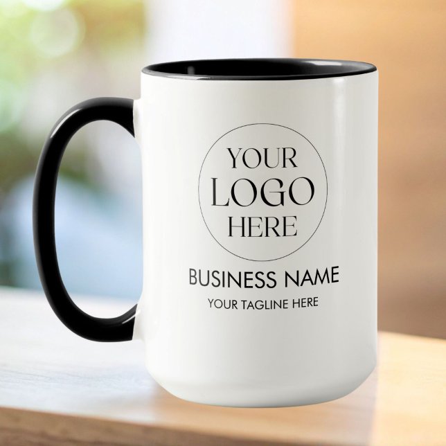 Customize Business Logo QR Code Promotional Mug (Creator Uploaded)
