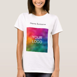 Customize Business Your Own Logo Here Employee T-Shirt