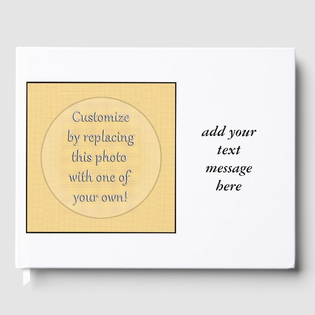 Customize by Adding Your Photo or Art Guest Book (Front)