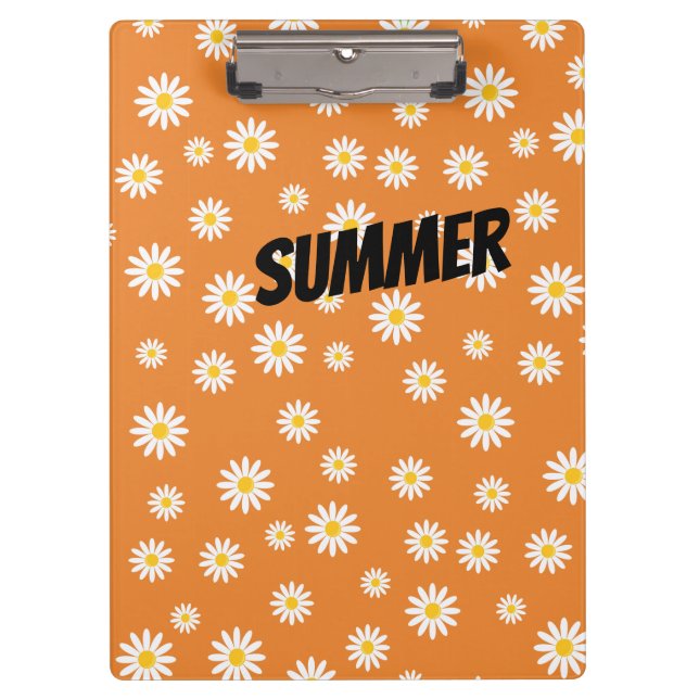 Customize Camomile Flowers Clipboard (Front)