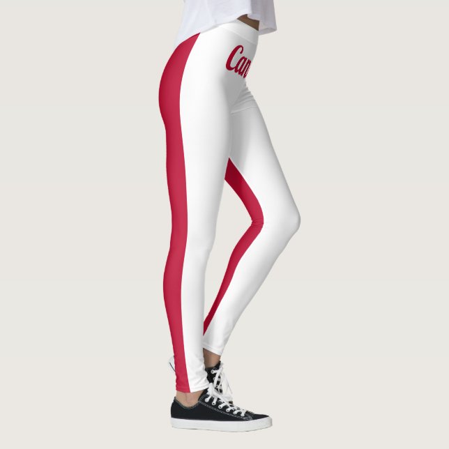 Customize Canadian national flag Leggings (Right)