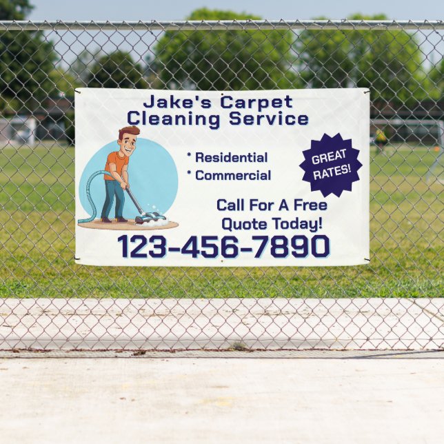 Customize Carpet Cleaning Business Promotional  Banner (Insitu)