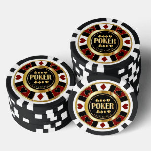 Customize Casino Poker Chip Las Vegas - Red / Gold