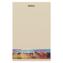 Customize Cattle Paper Stationery
