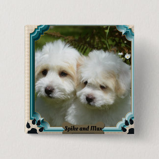 Customize Cavachon Dog Magnet 2 Inch Square Button