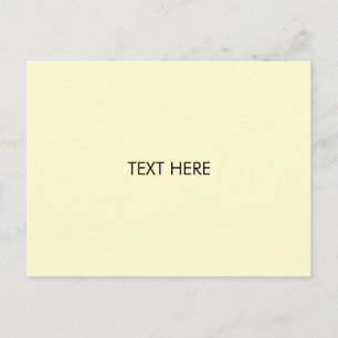 customize, change name text black cream postcard