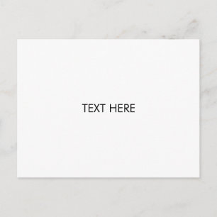 customize, change name text black white postcard