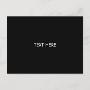 customize, change name text black white postcard