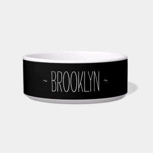 "customize / change name text & colours" - pet bow bowl