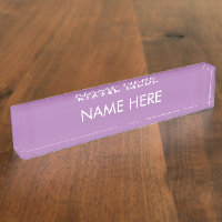 customize, change name text lavender white