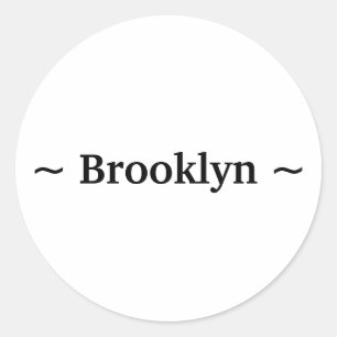 customize change name text white black classic round sticker