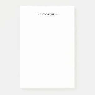 customize change name text white black post-it notes