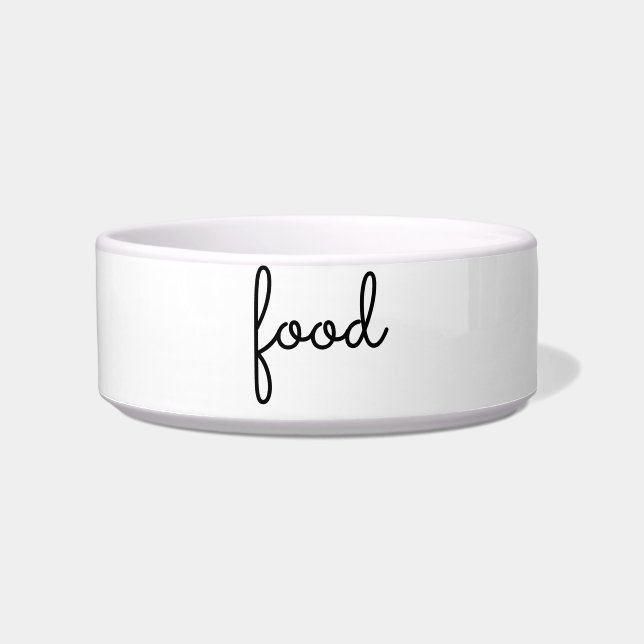 "customize / change your text & colours" - pet bow bowl (Front)