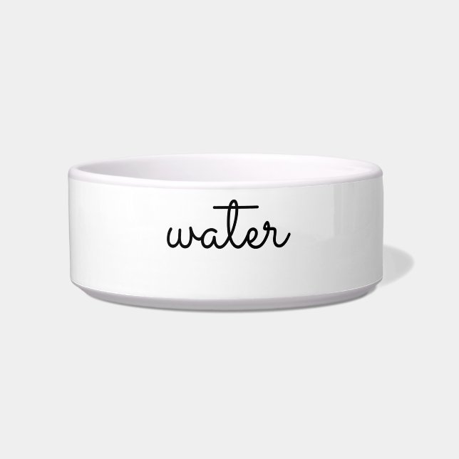 "customize / change your text & colours" - pet bow bowl (Front)