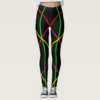 Customize & Choose the colour - Neon Lines Yoga Leggings