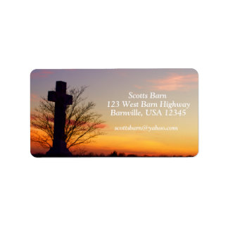 Customize - Christian Cross Label