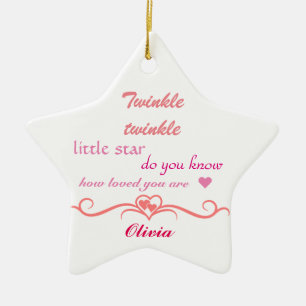 Customize, Christmas Ornament star.