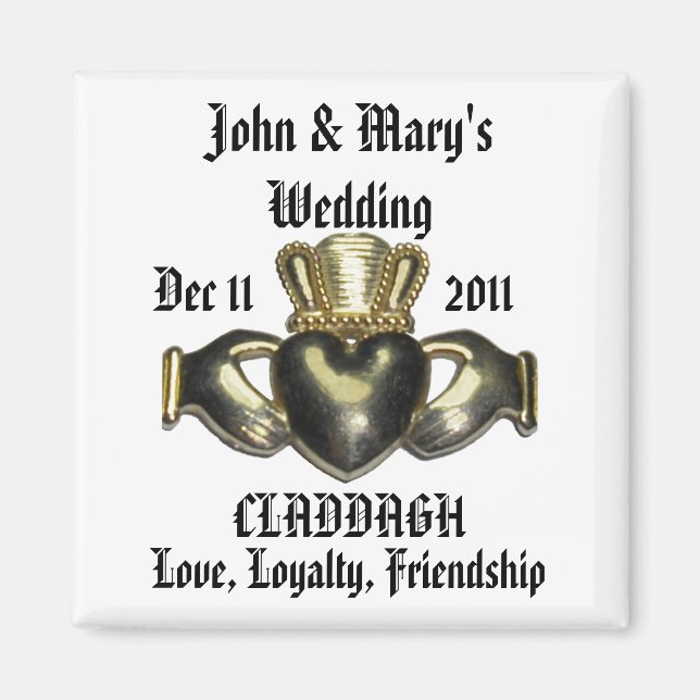 Customize Claddagh Magnet (Front)