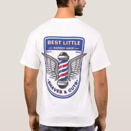 Customize Classic Barber Shop Traditional Pole T-Shirt