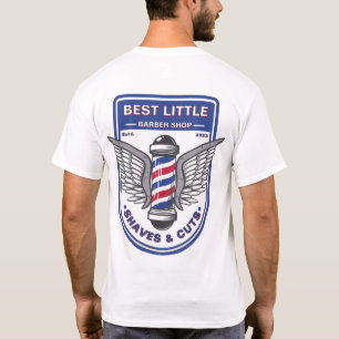 Customize Classic Barber Shop Traditional Pole T-Shirt