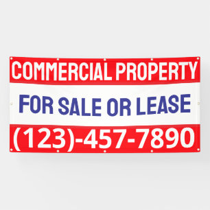 Customize Commercial Property For Sale Or Lease Banner