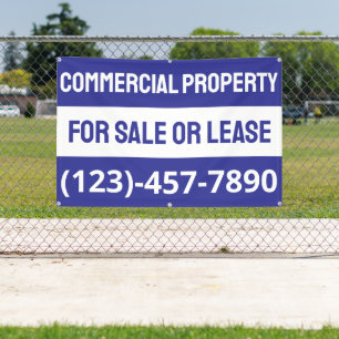 Customize Commercial Property For Sale Or Lease Banner