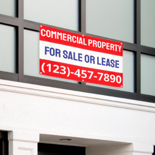 Customize Commercial Property For Sale Or Lease Banner