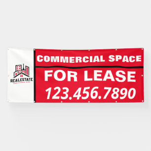 Customize Commercial Space For Lease Company Logo Banner