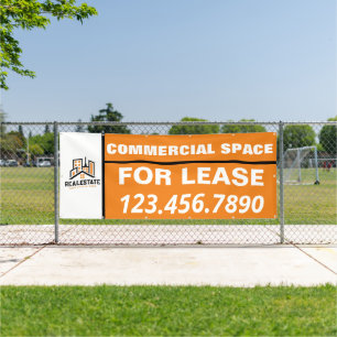 Customize Commercial Space For Lease Company Logo Banner