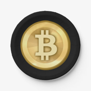 Customize Cool Bitcoin Paper Plate