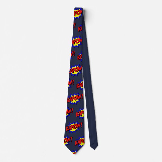 Customize Cool Comic Kapow Party Tie (Front)