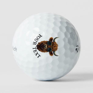 Customize Cool Cow design Golf Balls