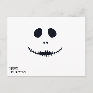 Customize Cool Halloween Scary Face Postcard