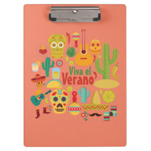 Customize Cool Mexico Monuments Design Clipboard