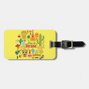 Customize Cool Mexico Monuments Design Luggage Tag