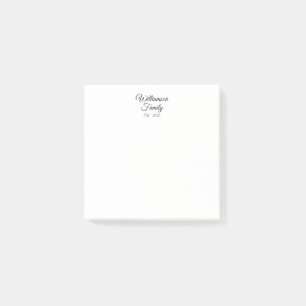 Customize Couple's last name, year, business Post-it Notes