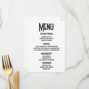 Customize - Create Your Own Custom Menu
