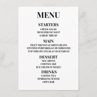 Customize - Create Your Own Menu