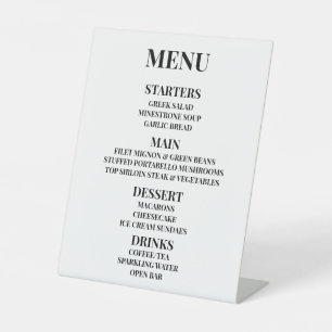 Customize - Create Your Own Menu Pedestal Sign