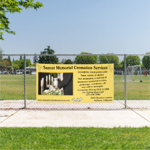 Customize Cremation Memorial Service Business Banner