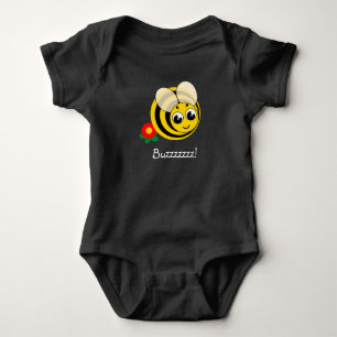 Customize, cute bee, bumble bee or honey bee: baby bodysuit