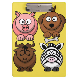 Customize Cute Child Animals Clipboard for Kids