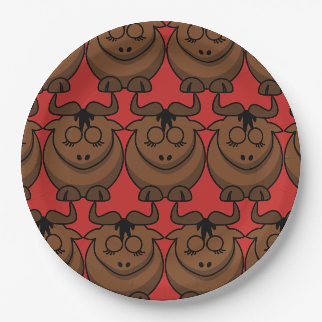 Customize Cute Dog Party Paper Plate (Front)