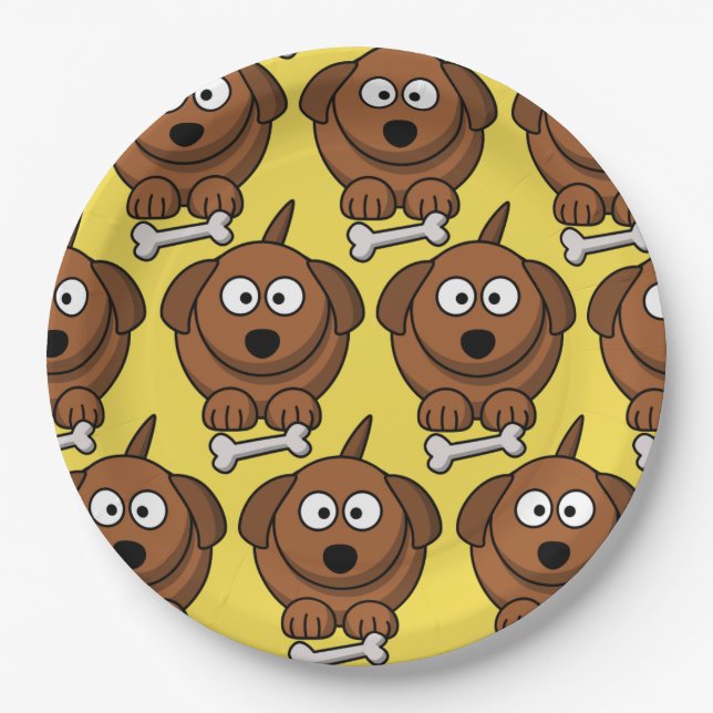 Customize Cute Dog Plate (Front)