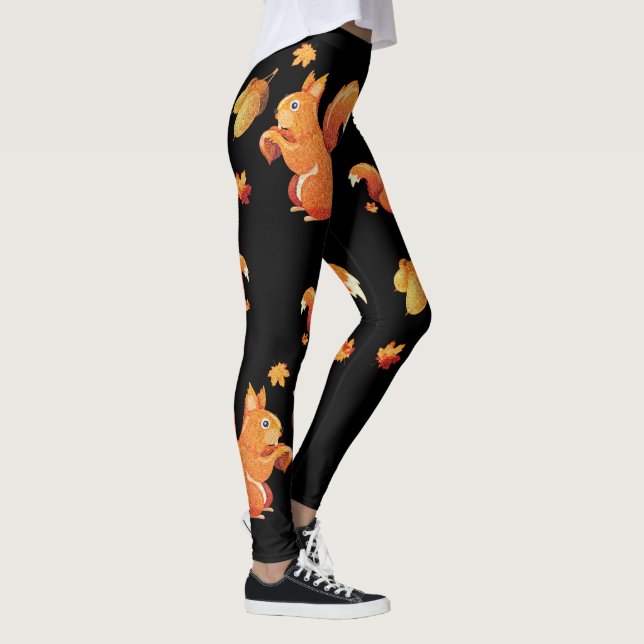 Customize Cute Squirrel Leggings (Right)