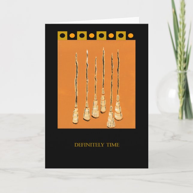 Customize: Definitely Time PedagogyGreetings Card (Front)